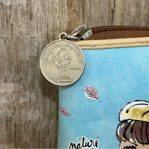 Jeffrey Fulvimari Nature Girl Bobbypin Wallet Zip/Snap - Picture 2 of 11